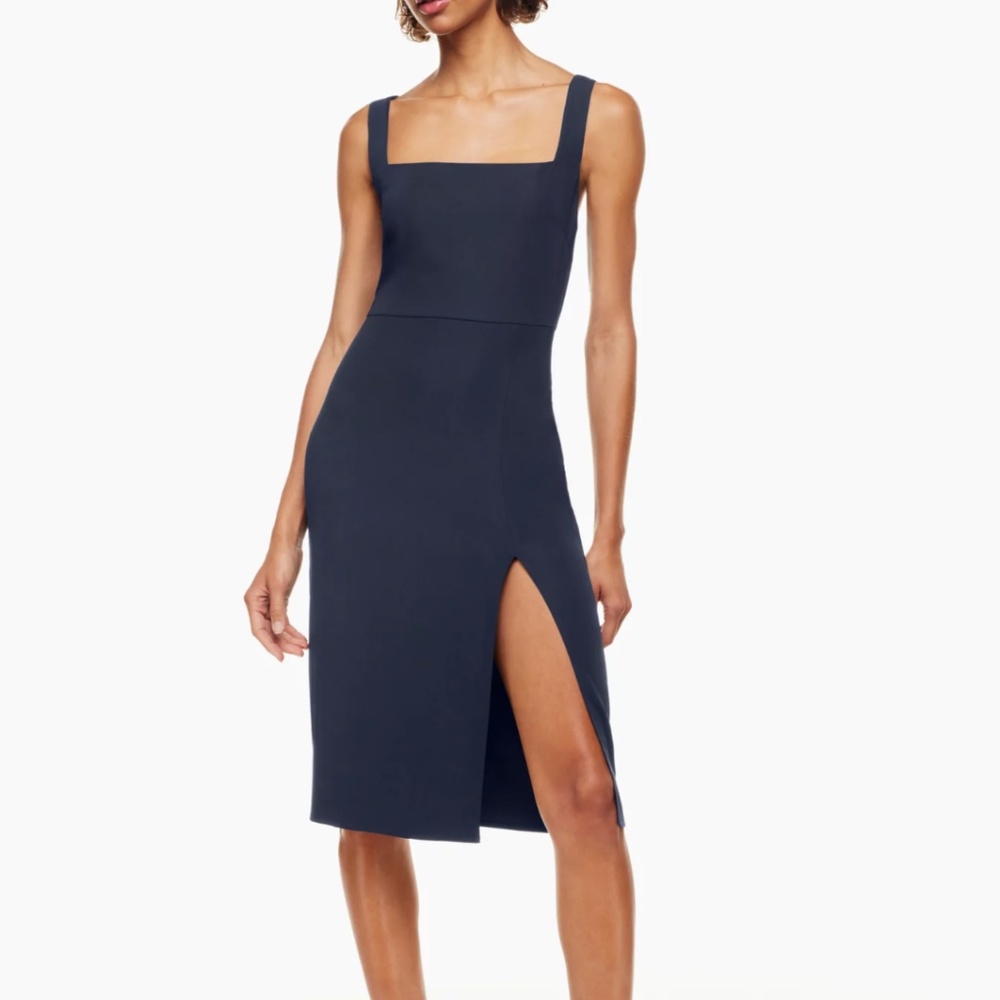 Babaton '90s Slit Midi Dress